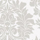 Classic Damask Peel and Stick Vinyl Wallpaper, Gray, 24"w X 60"h