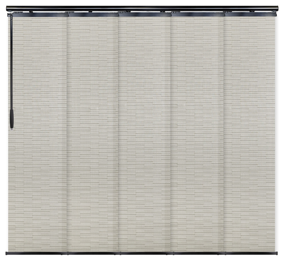 Eliana 5-Panel Track Extendable Vertical Blinds 58-110"W