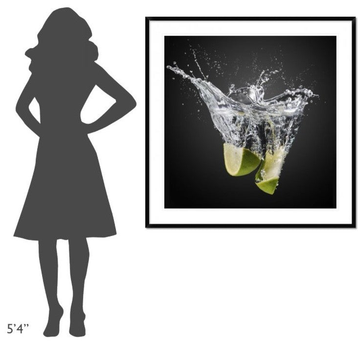 "Fresh Limes!" Framed Digital Print by Isma Yunta, 44x44"