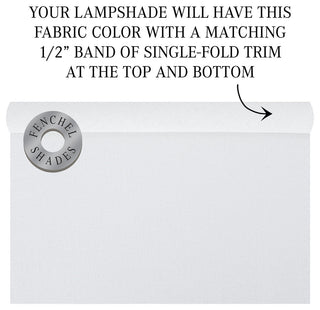 Fenchel Shades, 7"x22"x13" Spider Attachment Empire Lamp Shade, Linen