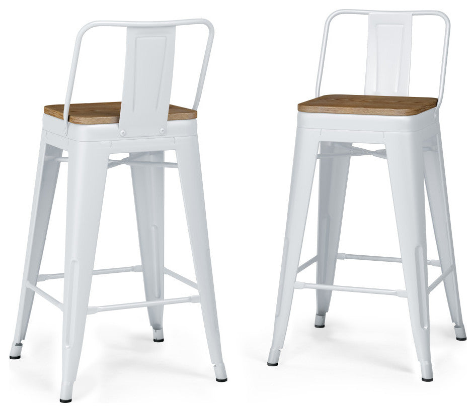 Rayne 24 inch Metal / Wood Counter Height Stool (Set of 4)