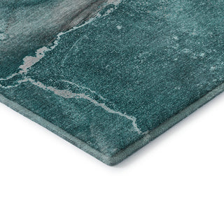 Premium Machine Washable Mayfield AMF524 Teal 3' x 5' Rug