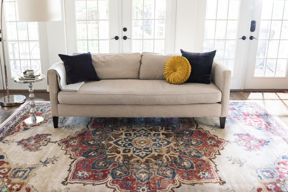 Unique Loom Cream Helios Utopia 5' 0 x 8' 0 Area Rug