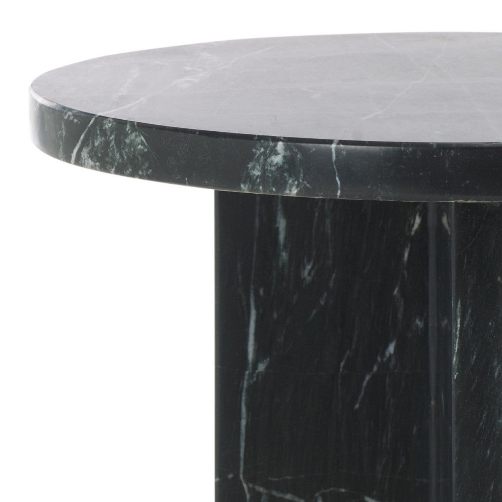 Safavieh Couture Devlin Marble Drink Table, Black