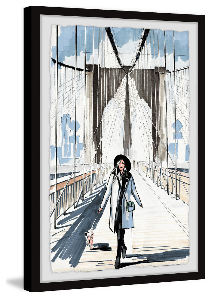 "Bridge Runway" Framed Painting Print, 16x24
