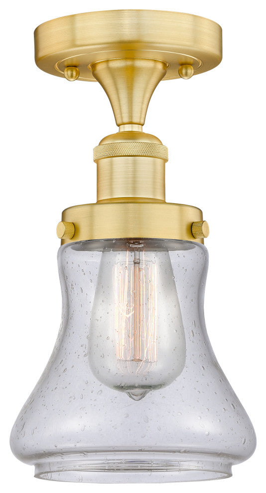 Innovations Bellmont 1 6.5" Semi-Flush Mount Satin Gold