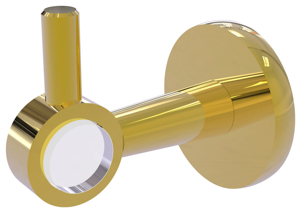 Clearview Robe Hook, Polished Brass