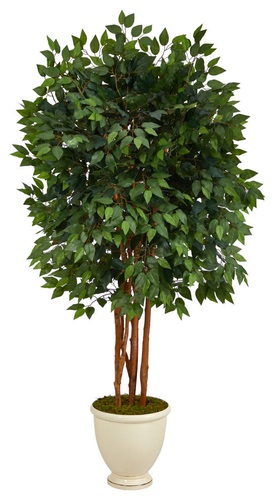 5.5' Super Deluxe Ficus Artificial Tree, Decorative Urn