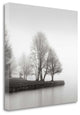 "Fog And Trees At Dusk" By Lsh,Ready to Hang Giclee Print on Gallery Wrap Canvas