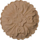 9 1/4"W x 9 1/4"H x 1 1/8"D Large Kent Floral Rosette, Lindenwood