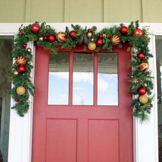 9' Artificial Christmas Garland with Lights, Christmas Classic