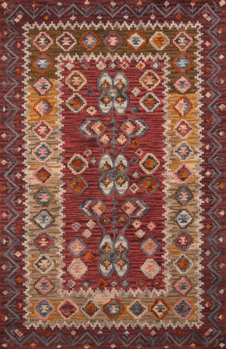 Tangier Hand-Hooked Rug, Red, 5'x8'