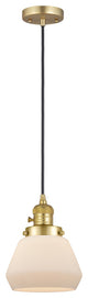 Innovations 201CSW-SG-G171 Fulton 1 Light Mini Pendant, Switch, Satin Gold