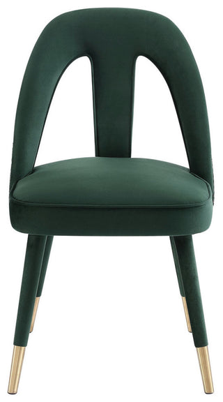 TOV Furniture Petra Forest Green Velvet Side Chair
