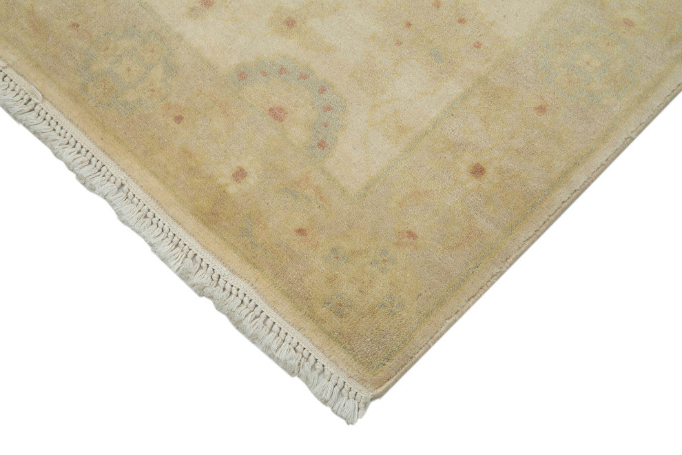 Rug N Carpet - Handmade Oriental 2' 7" x 9' 5" Runner Oushak Area Rug