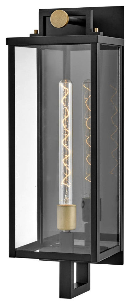 Hinkley Catalina Large Wall Mount Lantern, Black