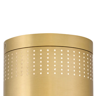 Lark Casey Small Flush Mount, Lacquered Brass