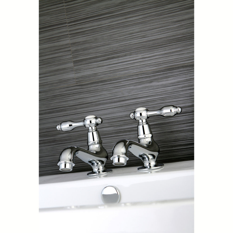 Kingston Brass Basin Faucet With Lever Handle, Polished Chrome
