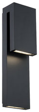 Modern Forms Double Down LED Outdoor Wall Mount WS-W13718-BK