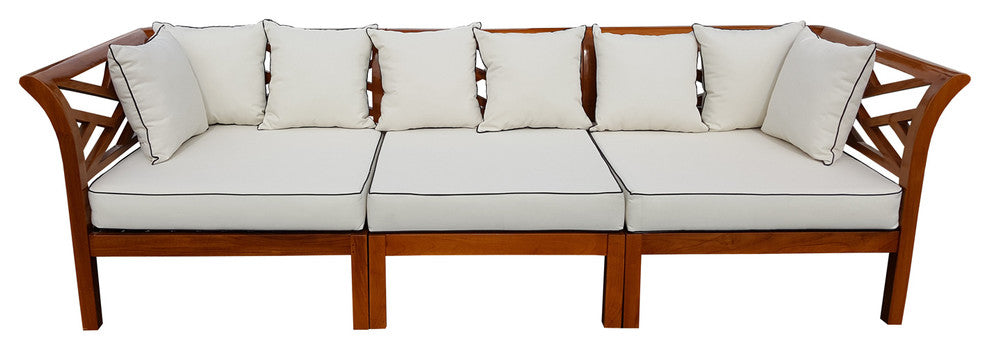 Teak Wood Long Island, Armless Section