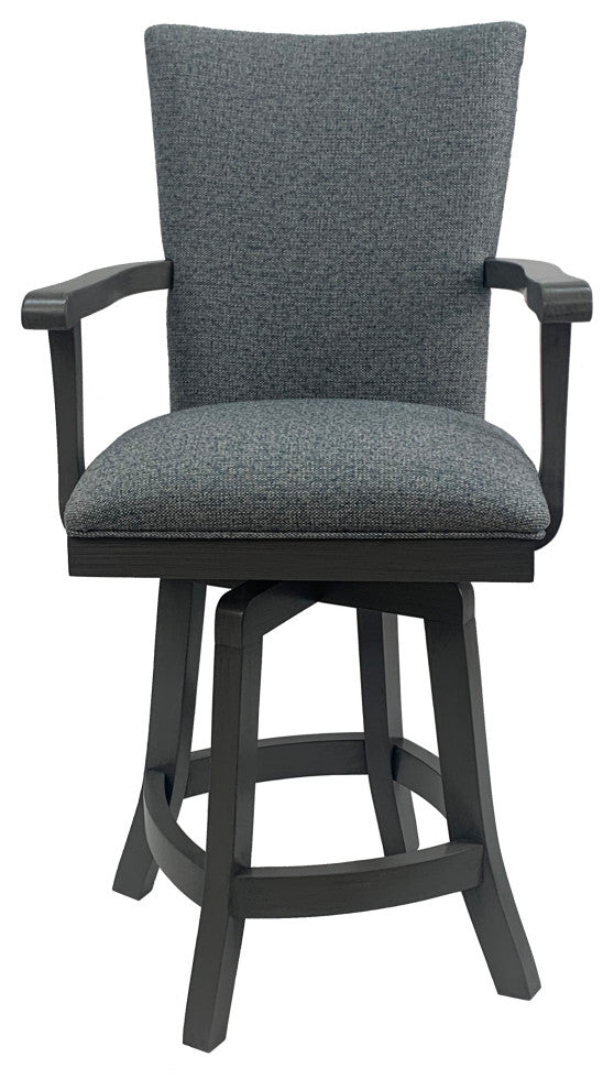 Swivel Wood Counter Bar Stool 700 S-Base, Aqua Marine Pd, 26"