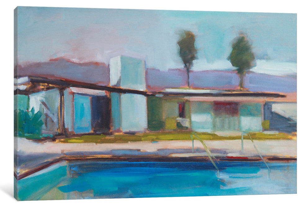 "The Pool" by Eddie Barbini, Canvas Print, 26"x18"
