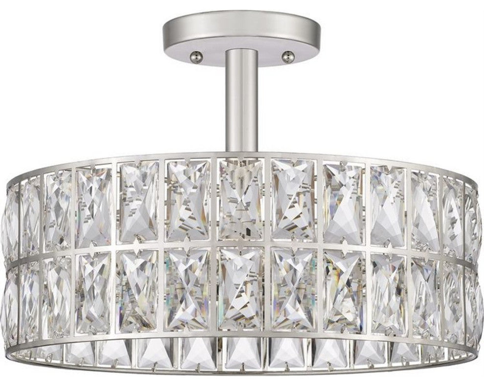 Coffman 3-Light Semi-Flush Mount in Western Bronze