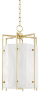 Flatbush 4-Light Small Pendant Aged Brass Finish