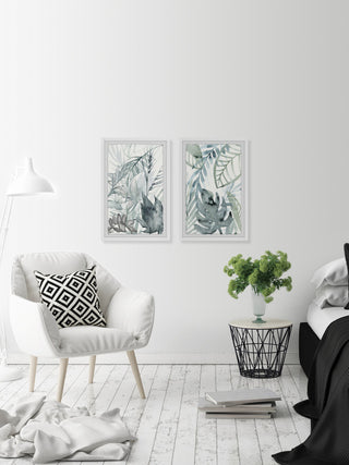Mystic Tropical Diptych, 16"x12"