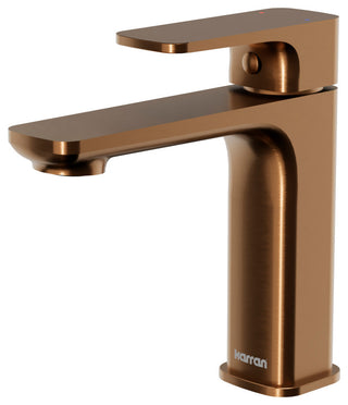 Karran 1-Handle 1-Hole Bathroom Faucet With Pop-up Drain, Brushed Copper