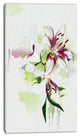 Colorful Flowers with Color Splashes, Floral Canvas Art Print, 16"x32"
