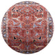 Ahgly Company Indoor Round Mid-Century Modern Area Rugs, 7' Round