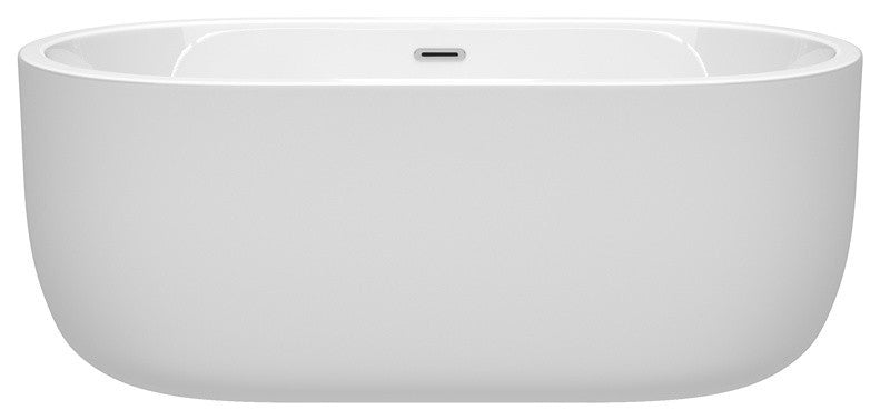 60" Freestanding Bathtub, White