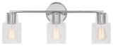 Sayward 3 Light Bath, Chrome