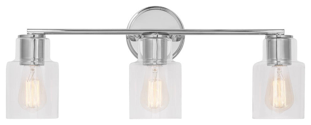 Sayward 3 Light Bath, Chrome