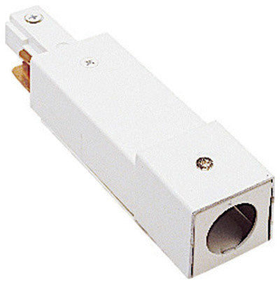 WAC Lighting J2 Track Connectors, White, Live End Bx Feed