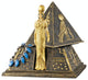 Egyptian Goddess Isis Pyramid Treasure Box Sculpture