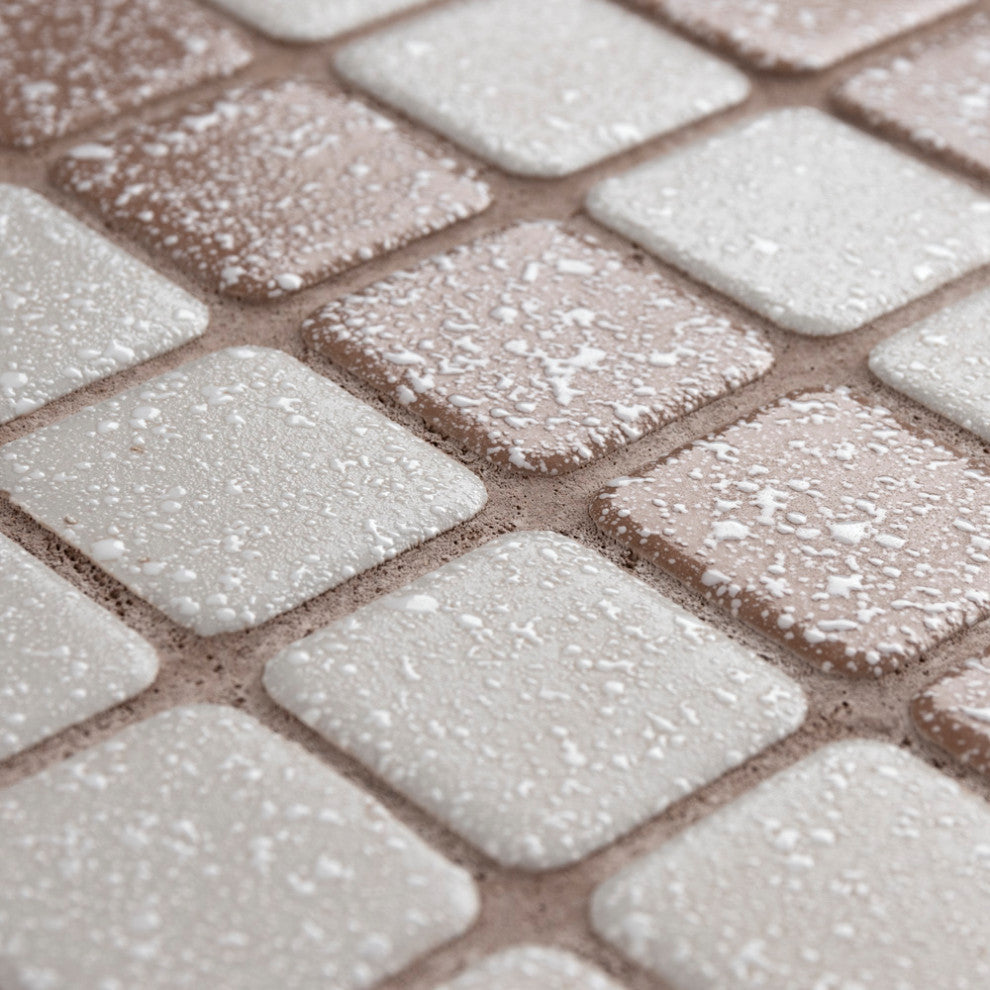 Crystalline Market Square Beige Porcelain Floor and Wall Tile