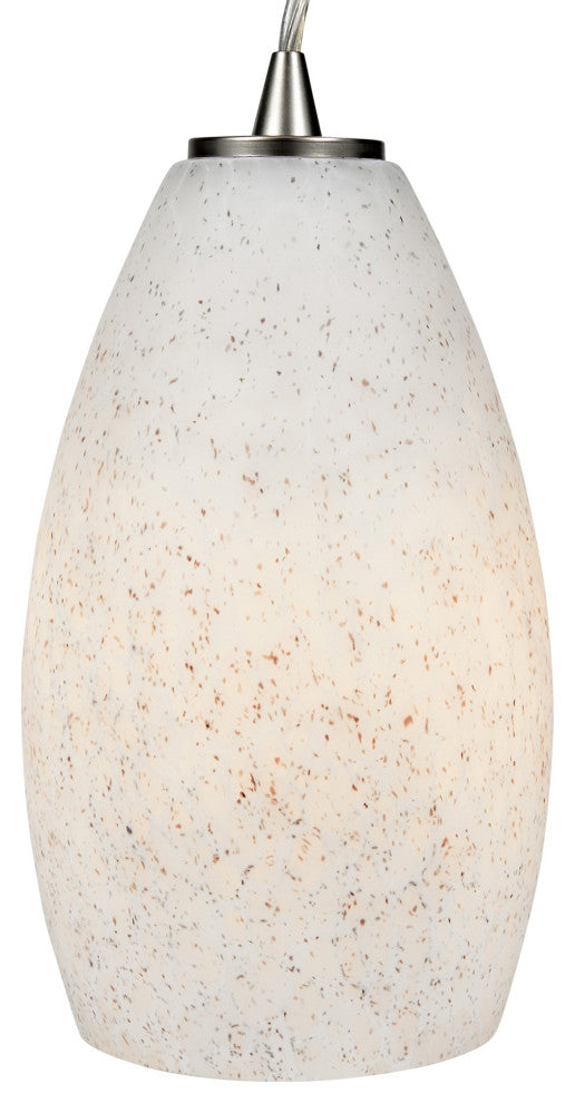 Access Lighting 28012-1C-BS Sydney 1 Light Brushed Steel Corded - Brushed Steel