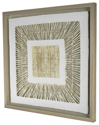 Abstract Papier-Mâché Shadow Box Wall Décor