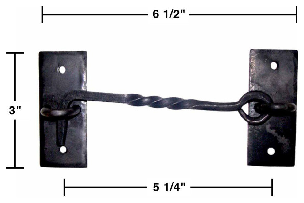 6 Cabin Hook Eye Shed Gate Door Latch Locker Holder 6 inches Iron
