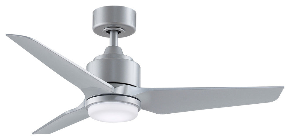 Fanimation TriAire Custom Ceiling Fan with LED Light, Silver, 44"