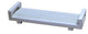 EcoDecors Eleganto 29" Teak Bath Tray with LiftAide Arms in White Driftwood