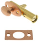 Genuine Solid Brass Mortise Door Bolt, Bright Copper