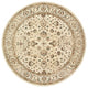 8" Round Ivory and Gold Distressed Indoor Area Rug