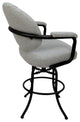 Swivel Tilt Metal Counter 26" 30" Bar Stool M-70, Hemsath Slate - Black, 26"