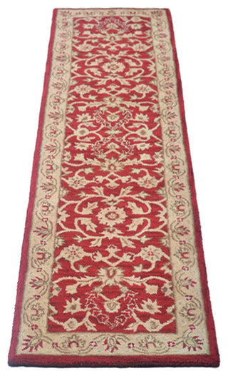 HAND TUFTED WOOL ECO-FRIENDLY AREA RUGS - Runner,Red Gold,Oriental