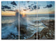 "Sunset at Sydney Seashore" Metal Wall Art, 3 Panels, 36"x28"