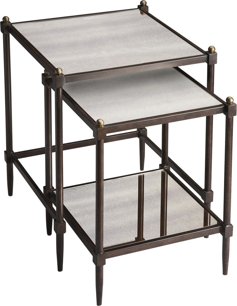 Butler Peninsula Mirrored Nesting Tables