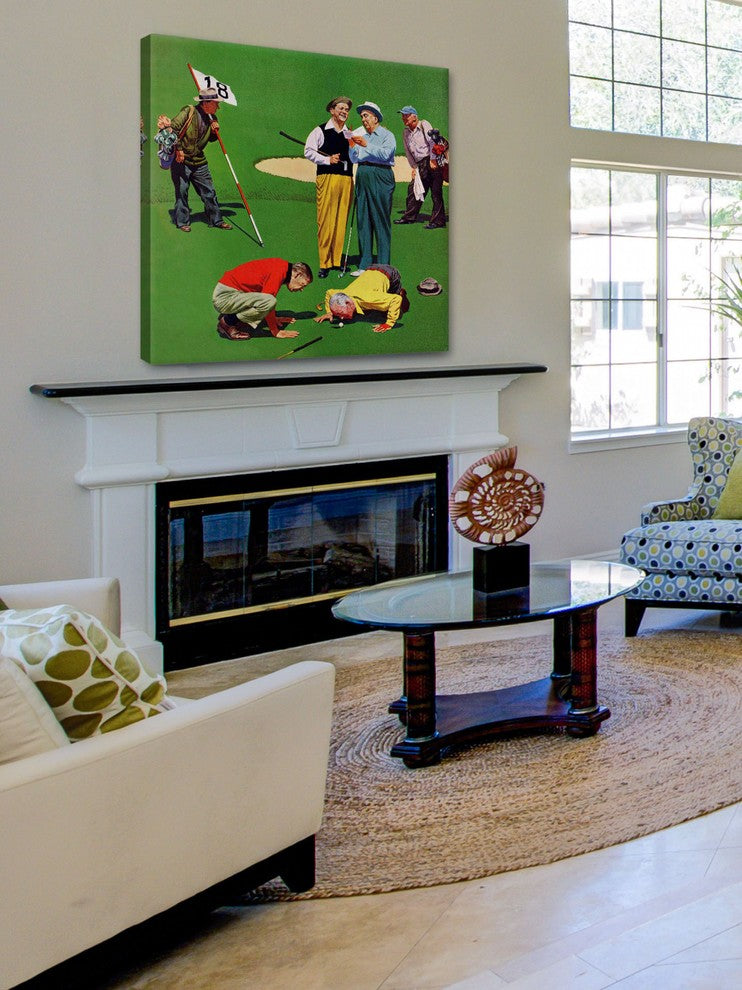 "Eighteenth Hole" Painting Print on Canvas by John Falter